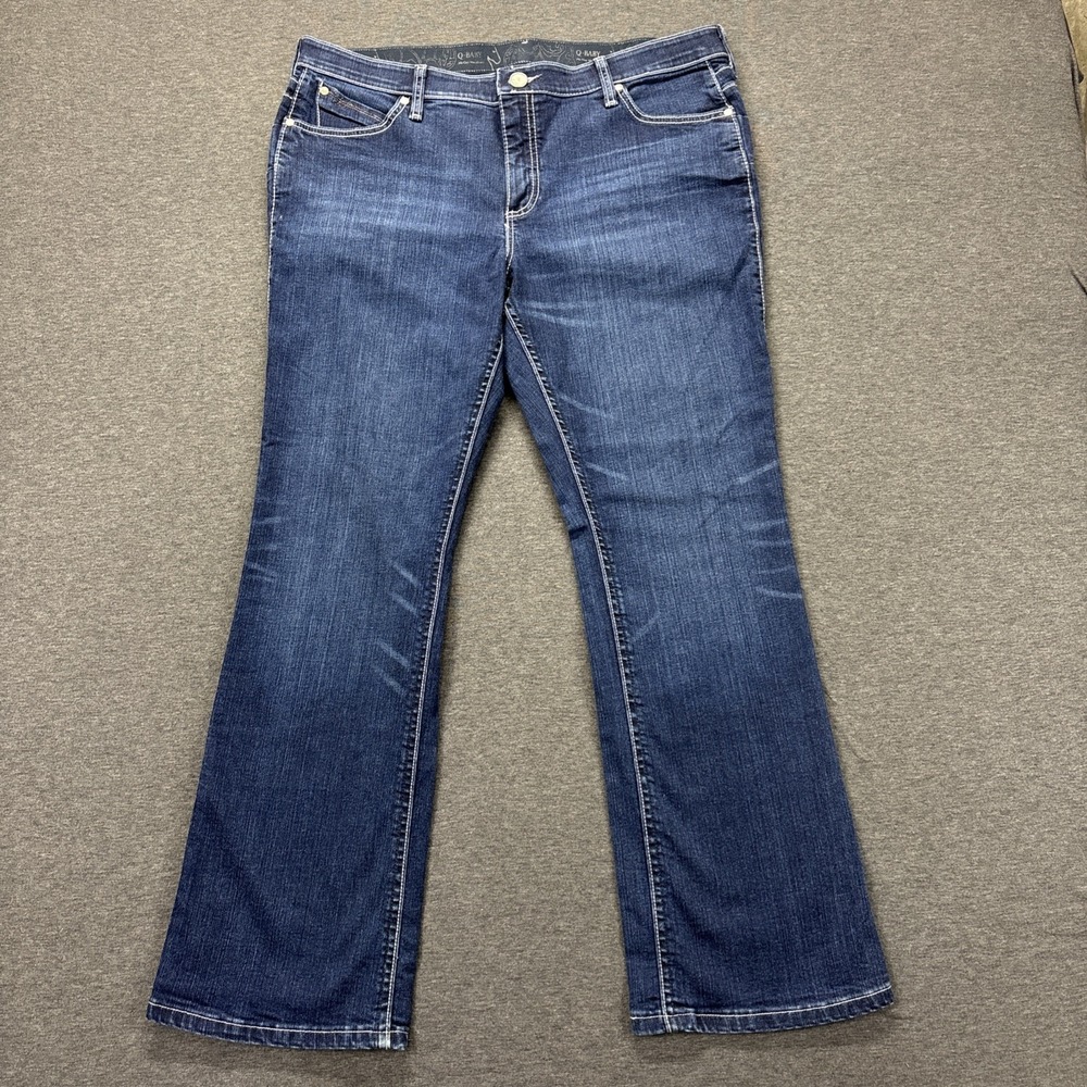 Wrangler Q-Baby Ultimate Riding Jeans Womens 15/16x30 No Gap Waistband Bootcut